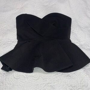 Sleeveless Twist Knot Tube Top Black